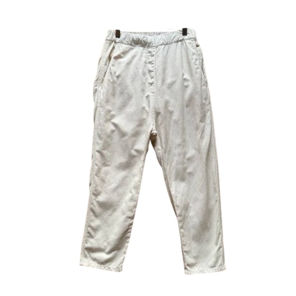 Nili Lotan S Slouchy Cotton Elastic Waist Casablanca Pants $395 Crop White NWT - Picture 4 of 14